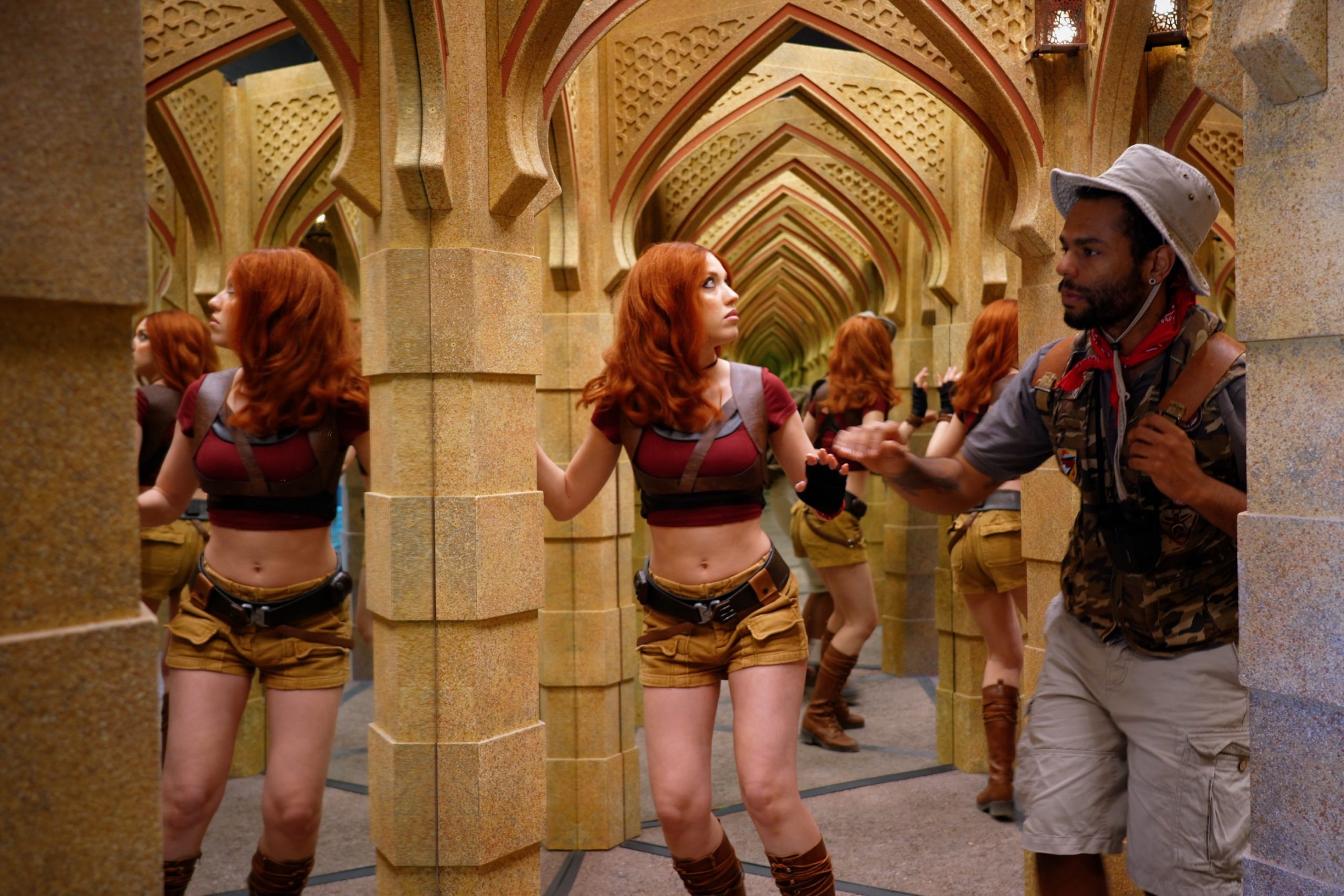 Jumanji the Labyrinth, oltre 40 specchi per un percorso lungo 30 metri ...